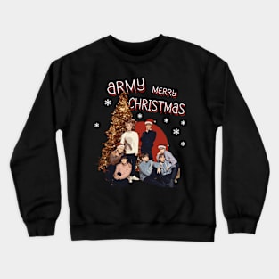 bts christmas tree Crewneck Sweatshirt